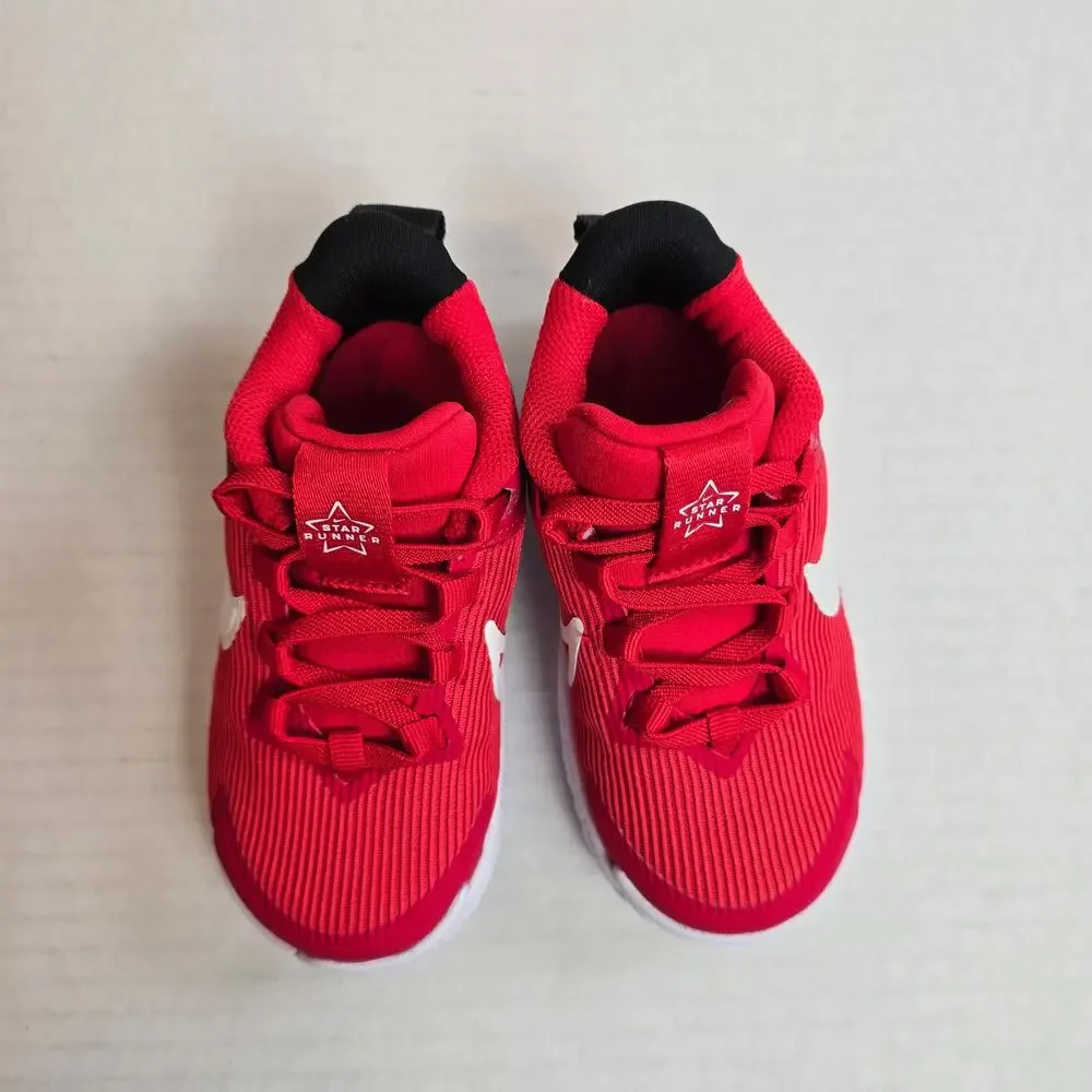 Nike Star Runner 4 NN Size 7C Sneakers Slip On University Red White Running Shoe